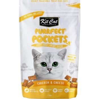  Kit Cat Treats Purrfect Pockets Chicken And Cheese 60g 