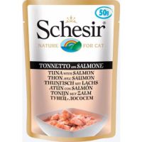 Schesir Cat Pouch-Wet Food Tuna With Salmon 50g