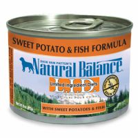 Natural Balance LID Sweet Potato & Fish Formula Canned Dog Food 12/6oz