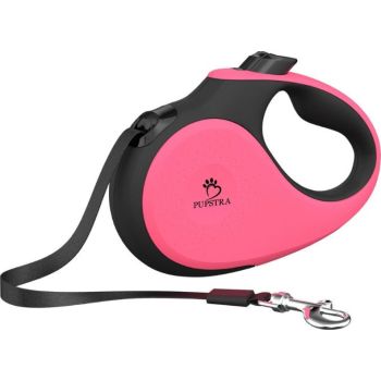  Pupstra Retractable Leash Pink Medium Up To 25kg 