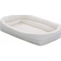 MidWest QuietTime Deluxe Fleece Double Bolster Crate Bed 24