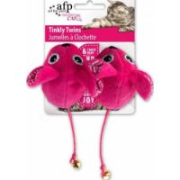 Tinkly Twins Cat Toys Pink 6cm