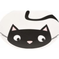 Flamingo Guus Ceramic Mosaic Cat Bowl White