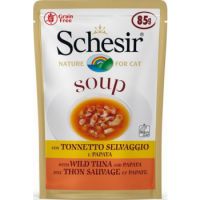 Schesir Cat Wet Soup-With Wild Tuna and Papaya 85g