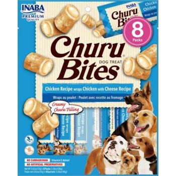  Churu Bites For Dog Chicken With Cheese Recipe 8PCS/PK 