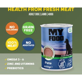  MyFood Adult Dog Lamb Graine Free 400g 