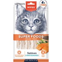 WANPY Superfoods Creamy Treat For Cat Salmon With Chia & Seaweed 70g
