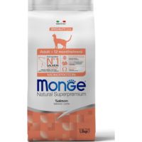 MONGE NATURAL SUPERPREMIUM ADULT CAT SALMON 1.5KG