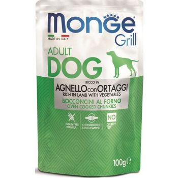  Monge Grill Adult Dog Rich In Lamb With Vegetables 100g 