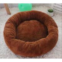 Petbroo Round Cushion Beds 50cm Dark Brown