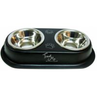 Raintech Double Diner Printed Treat Box 2 Stainless steel Bowl 13.5cm