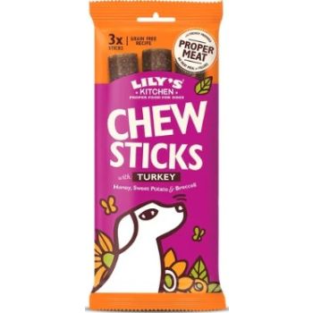  Lily's Kitchen Dog Chew Sticks with Turkey Dog Treats 120G 