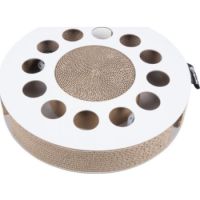 District 70 Whirl Cardboard Cat Scratch Toys White