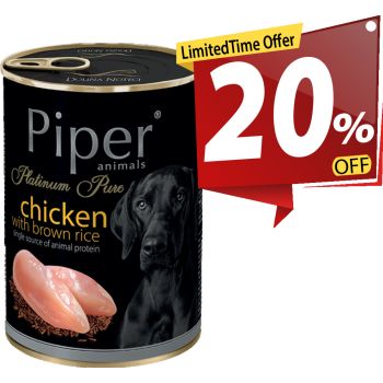  Piper Animals Dog wet food with chicken - 400g 