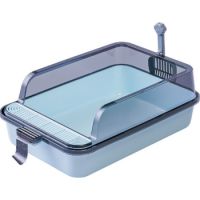 Pado Cat Litter Tray With Scoop M(53x34x20cm)-Blue