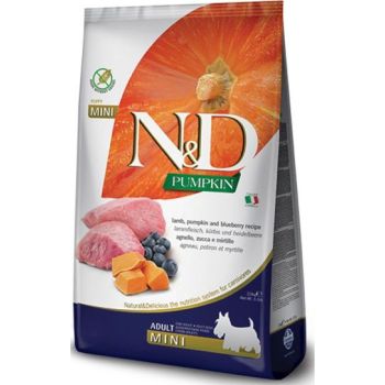  Farmina N&D Prime Pumpkin Lamb and Blueberry Adult Mini Dry Dog Food - 2.5 Kg 