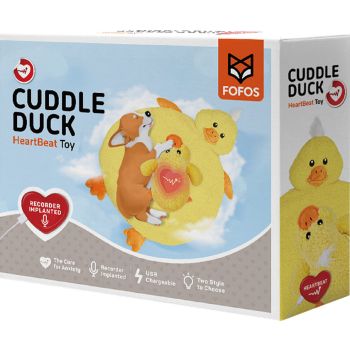 FOFOS Cuddle Duck Heartbeat Toy & Mat 