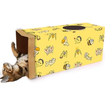  All For Paws Catoon - Kraft Paper Tunnel - Yellow 