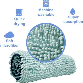  Pet Towel - Microfiber - Light Blue 