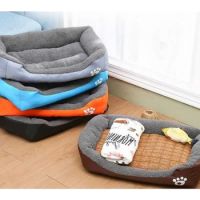 Petbroo Cushion Bed-S-65x45Cm  (YELLOW GREEN IN COLOR )
