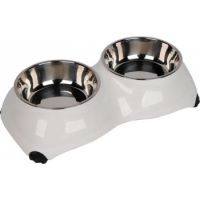 4 Paw Dinner Set Bowls SMALL White