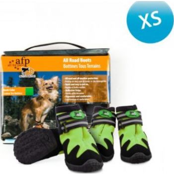  OUTDOOR DOG SHOES - GREEN / XS 