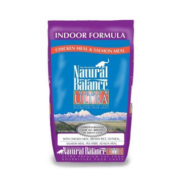  Natural Balance Indoor Ultra Premium Chicken & Salmon Cat Formula 6 Lb 