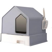 Pado House Cat Litter Box 46*46*44cm- Grey