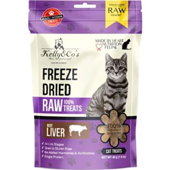  KELLY & CO’S Single Ingredient Freeze-dried Beef Liver for Cat Treats  - 40g 