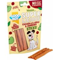 GOODBOY SUPER LICIOUS CHICKEN WITH APPLE & CRANBERRY STICKS 100G