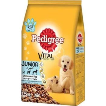  Pedigree Junior Chicken & Eggs Dry Food - 1.5KG 