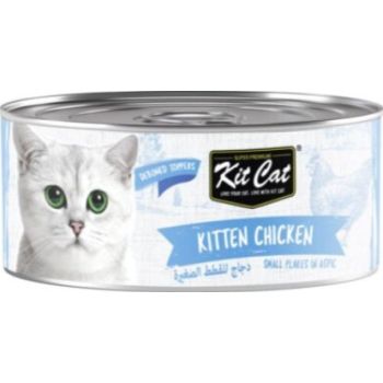  Kit Cat Deboned Kitten Chicken Toppers 6x50g 