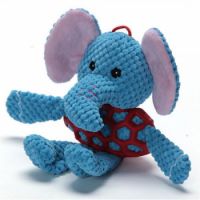 ELEPHANT WITH RUBBER NET AND SQUEAKY - SMALL (36)