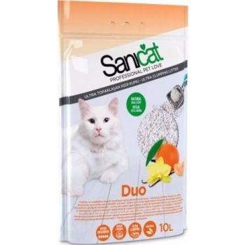  Sanicat  DUO Clumping Litter  WHITE 10 L 