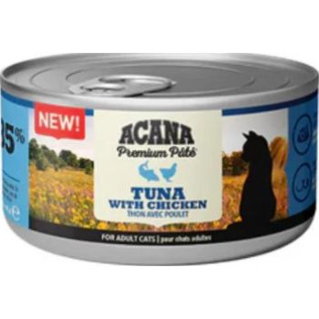  Acana Premium Tuna & Chicken Pate Cat Wet Food - 85G 