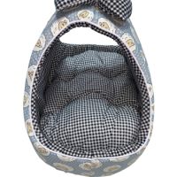 Puppod Pet Basket Bed Grey