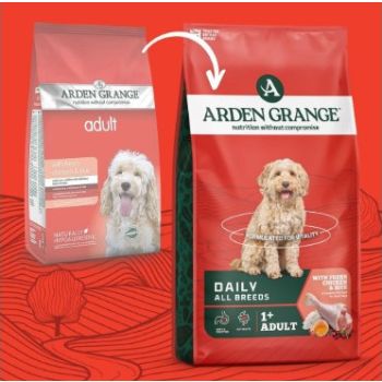  Arden Grange Daily All Breeds Adult Fresh Chicken & Rice Dry Dog Food 6kg 