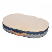 Seigaiha Cushion - Blue/Small