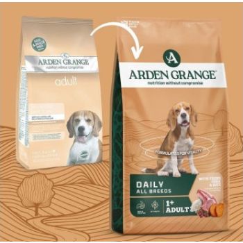  Arden Grange Daily All Breeds Adult with Fresh Pork & Rice Dry Dog Food 12kg 