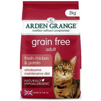  Arden Grange Grain Free Adult Fresh Chicken & Potato Dry Cat Food 2kg 
