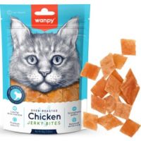 Wanpy Chicken Jerky Bites for Cats Treats 80g