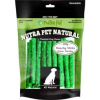 Nutrapet Dog Chew Munchy Sticks ( GREEN PARSLEY) 300G