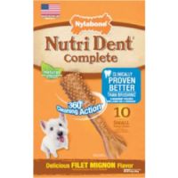 Nylabone Nutri Dent Complete Adult Filet Mignon Small 10ct