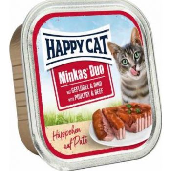  Happy Cat Minkas Duo Poultry & Beef  100g 