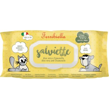  Ferribiella Aloe-Chamomile Pet Disposable Wet Wipes 40c 