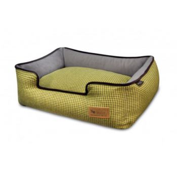  Lounge Bed Houndstooth Yellow/Brown 