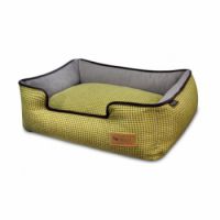 Lounge Bed Houndstooth Yellow/Brown