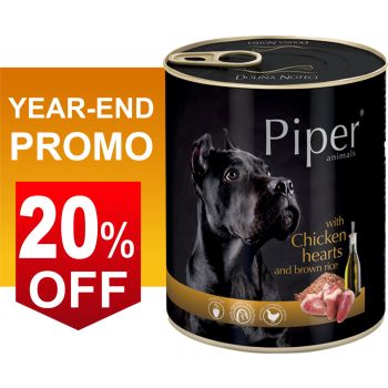  Piper Dog Wet Food With Chicken Hearts And Brown Rice 800g 