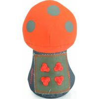 Camon Fabric Mushroom-Shaped Toy With Tpr Details And Squeaker