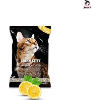  Saas Dream Kitty Bentonite Cat Litter 25L Lemon 